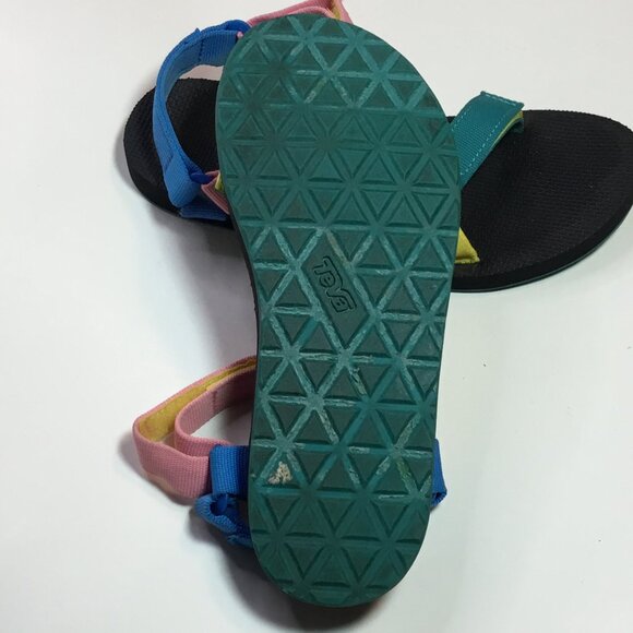 Teva Original Universal Blue Pink Teal Outdoor Sandals 1003987 Women’s Size 8 - Picture 10 of 10